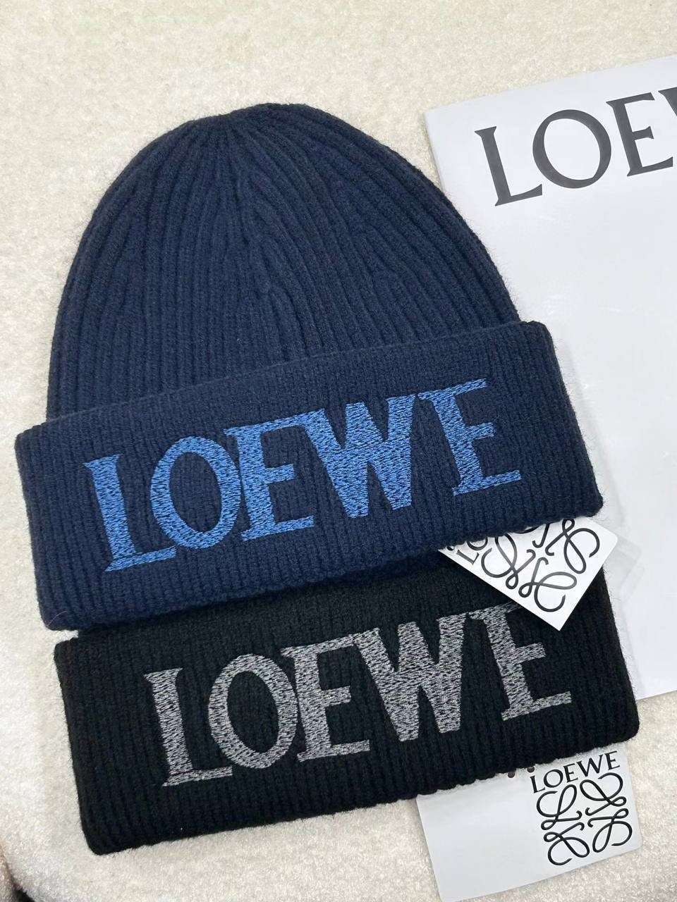 шапка loewe,шапка loewe для мужчин,шапка loewe шерстяная унисекс,шапка-бини вязаная эластичная loewe,вязаная шапка loewe