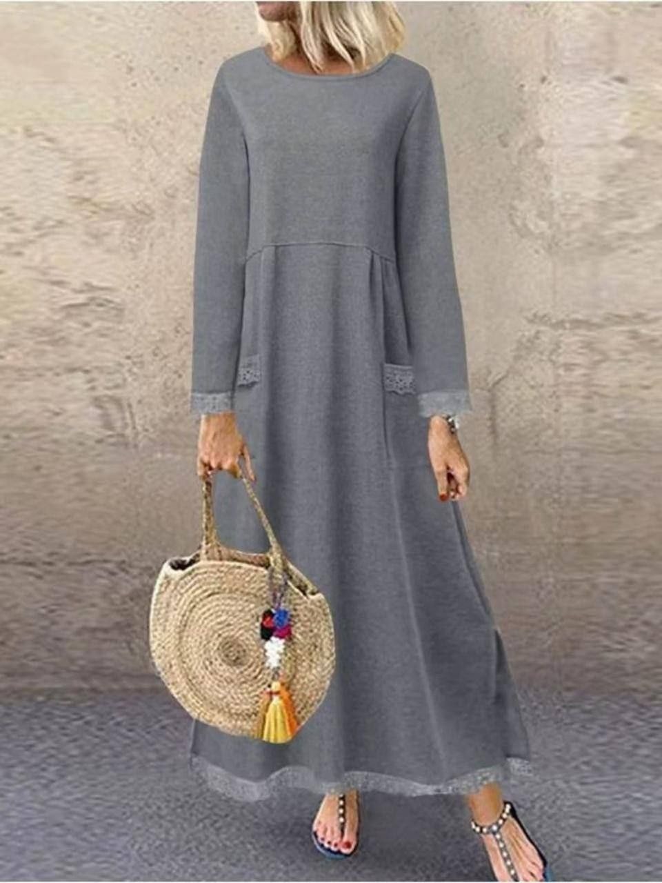 платье в стиле бохо,платье женское длинное с рукавами,длинное платье повседневное,стильное платье,длинное женское платье