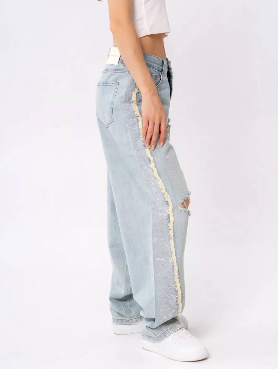 широкие джинсы y2k багги рваные stylers,джинсы женские,джинсы голубой,джинсы брюки,широкие джинсы