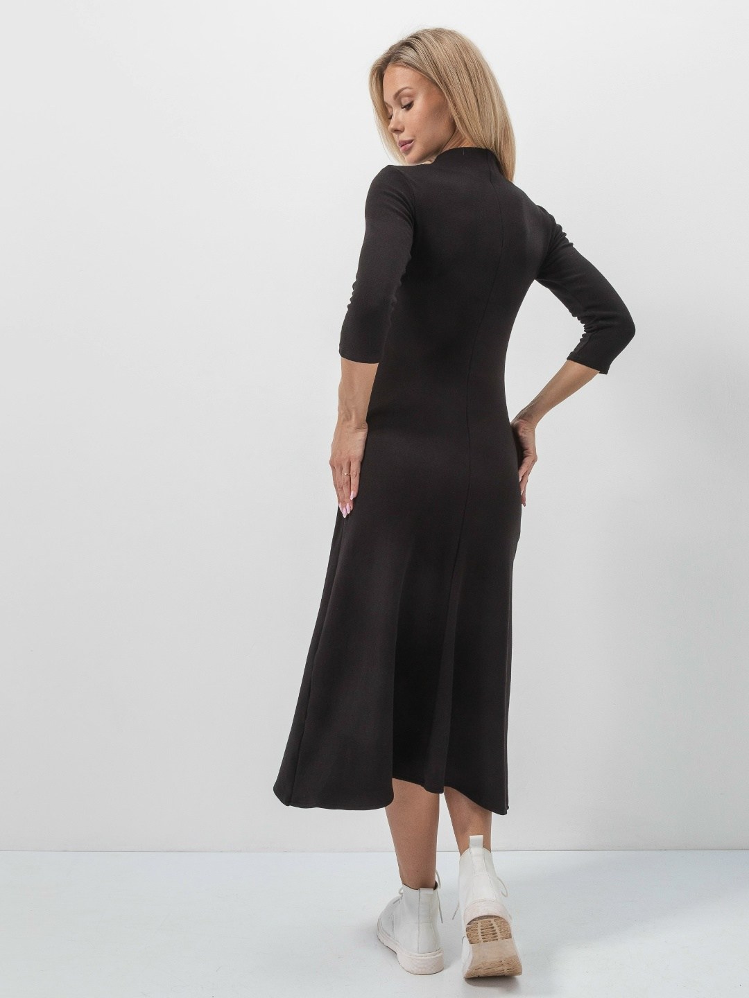 платье с разрезом,трикотажное платье,платье вязаное с разрезом,облегающее платье,женское платье