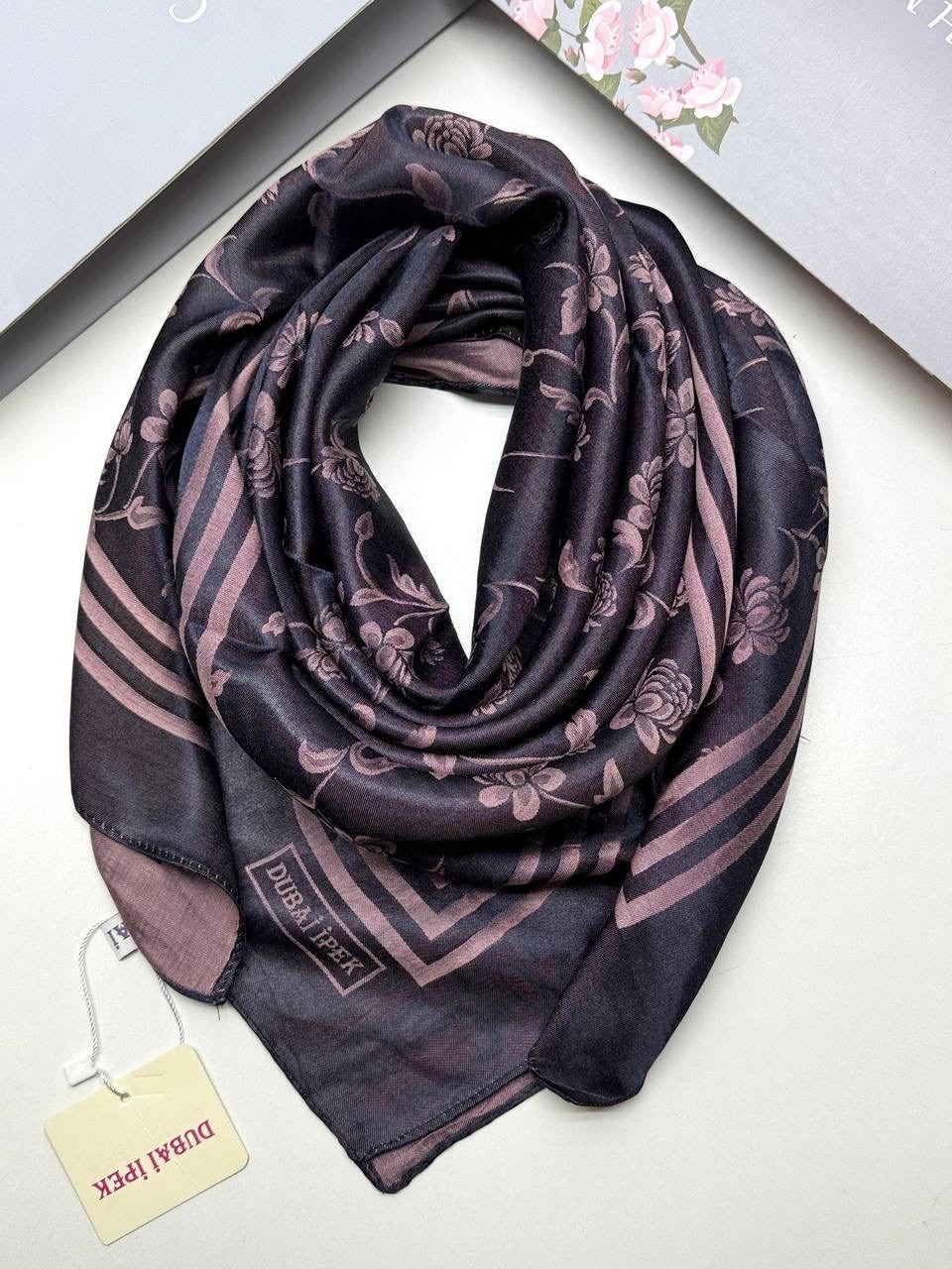 шелковый платок,платки женские,платок шелковый однотонный 90х90см romasi,платок шелковый однотонный,платок женский шелковый