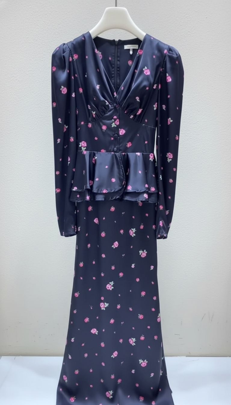 костюм с юбкой,,платье миди,платье вечернее офисное с баской baya bonita,женское длинное платье с принтом