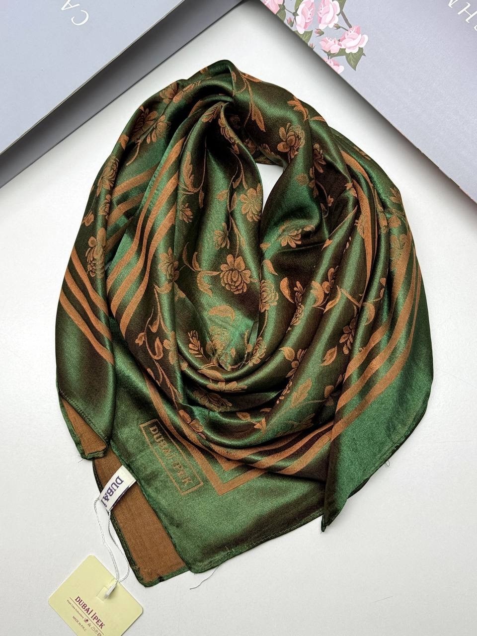 шелковый платок,платки женские,платок шелковый однотонный 90х90см romasi,платок шелковый однотонный,платок женский шелковый