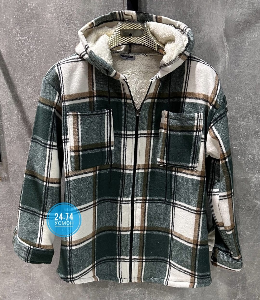 рубашка с капюшоном,теплая рубашка,рубашка теплая в клетку с капюшоном,теплая рубашка с капюшоном,рубашка в клетку теплая