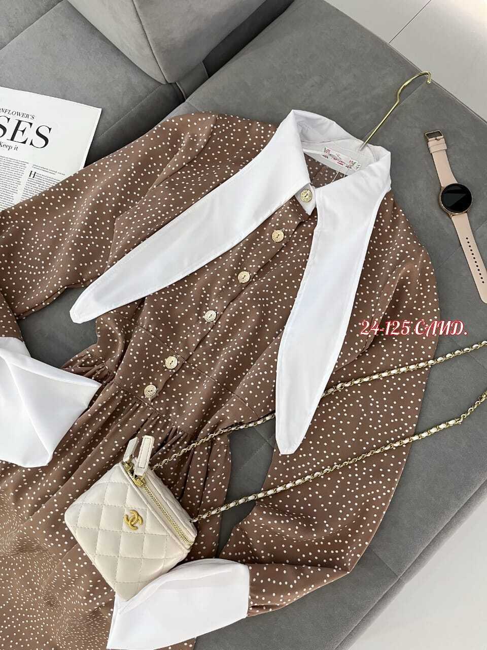 платье с воротником,платье стильное,женское платье,нарядное платье,платье коричневое