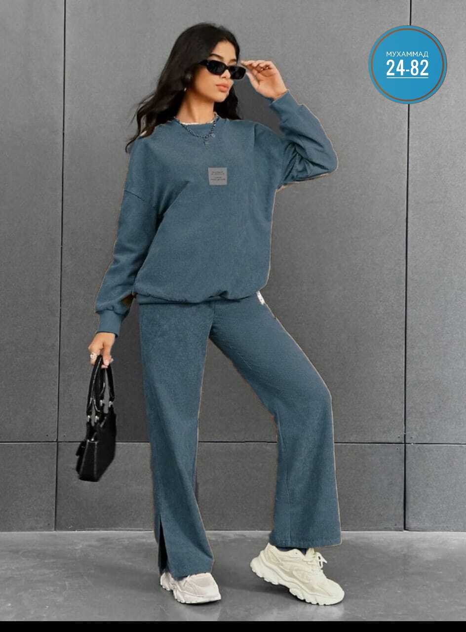 костюм женский elenatex к-228 черный 54 ru,костюм женский трикотажный,костюм женский,костюм с брюками,костюм женский с брюками