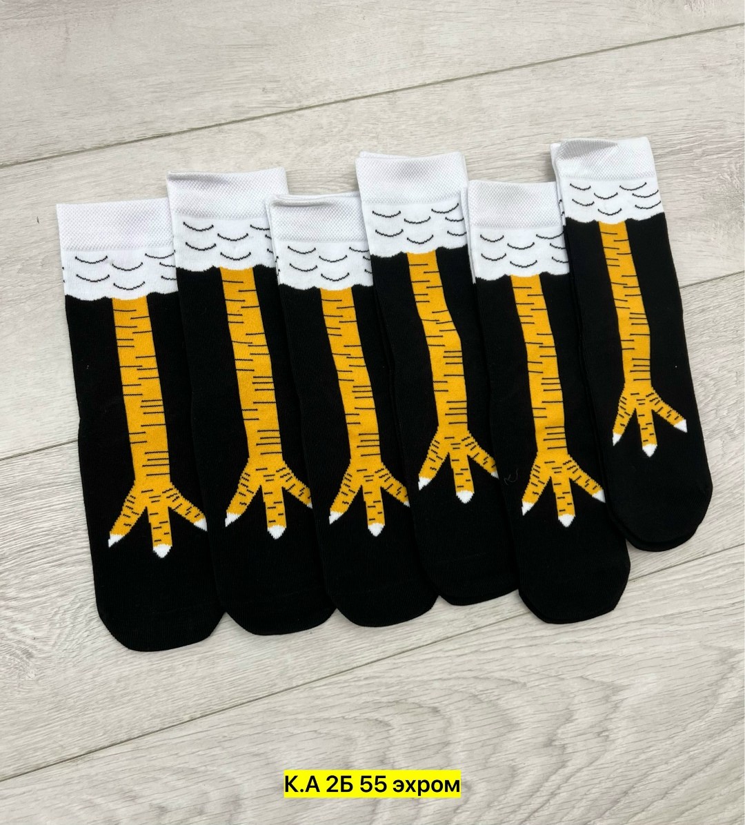 носки с куриными лапками,носки длинные,носки с куриными лапами,носки универсальные,носки