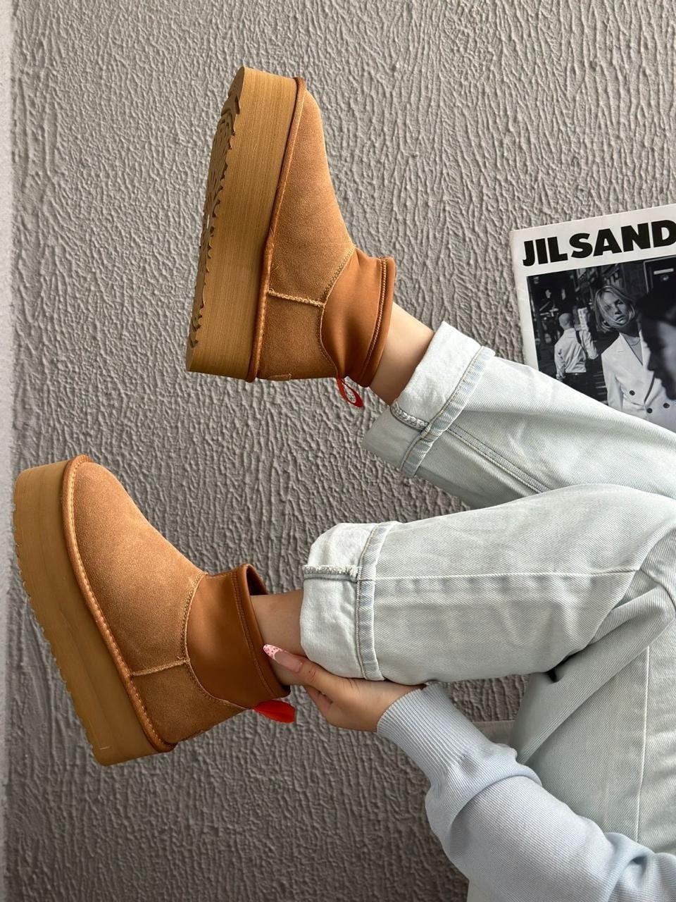 ,угги женские,угги,ugg classic ultra mini platform chestnut,модные угги