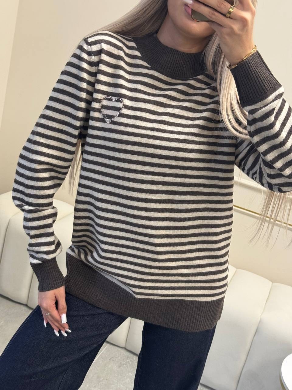 кофта женская,свитер женский кофта,свитер женский,стильный джемпер,кофта оверсайз в полоску