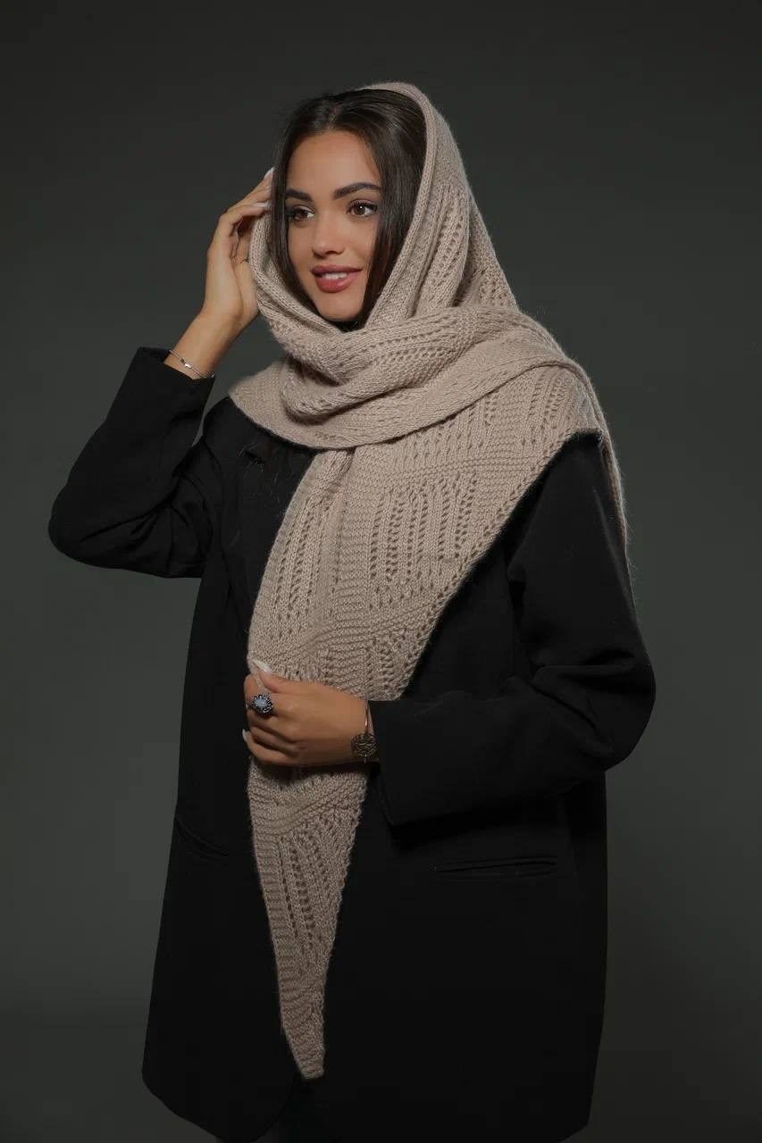 платки шарф,платки шарфы палантины,шапка платок,палантин,капор из премиальной ангоры