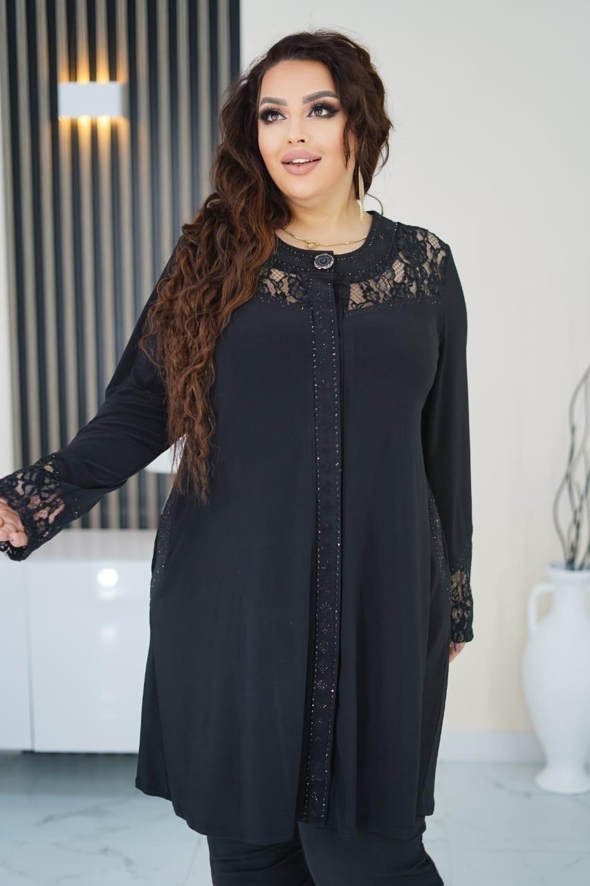 туника с гипюром, больших размеров,туника женская,туника большие размеров,туники нарядная