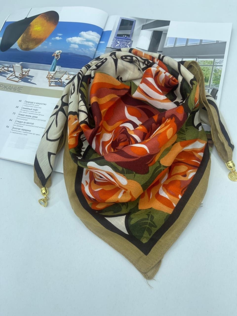 платки шарф,тонкиe платки,платок шейный fendi,брендовый платок,платки женские