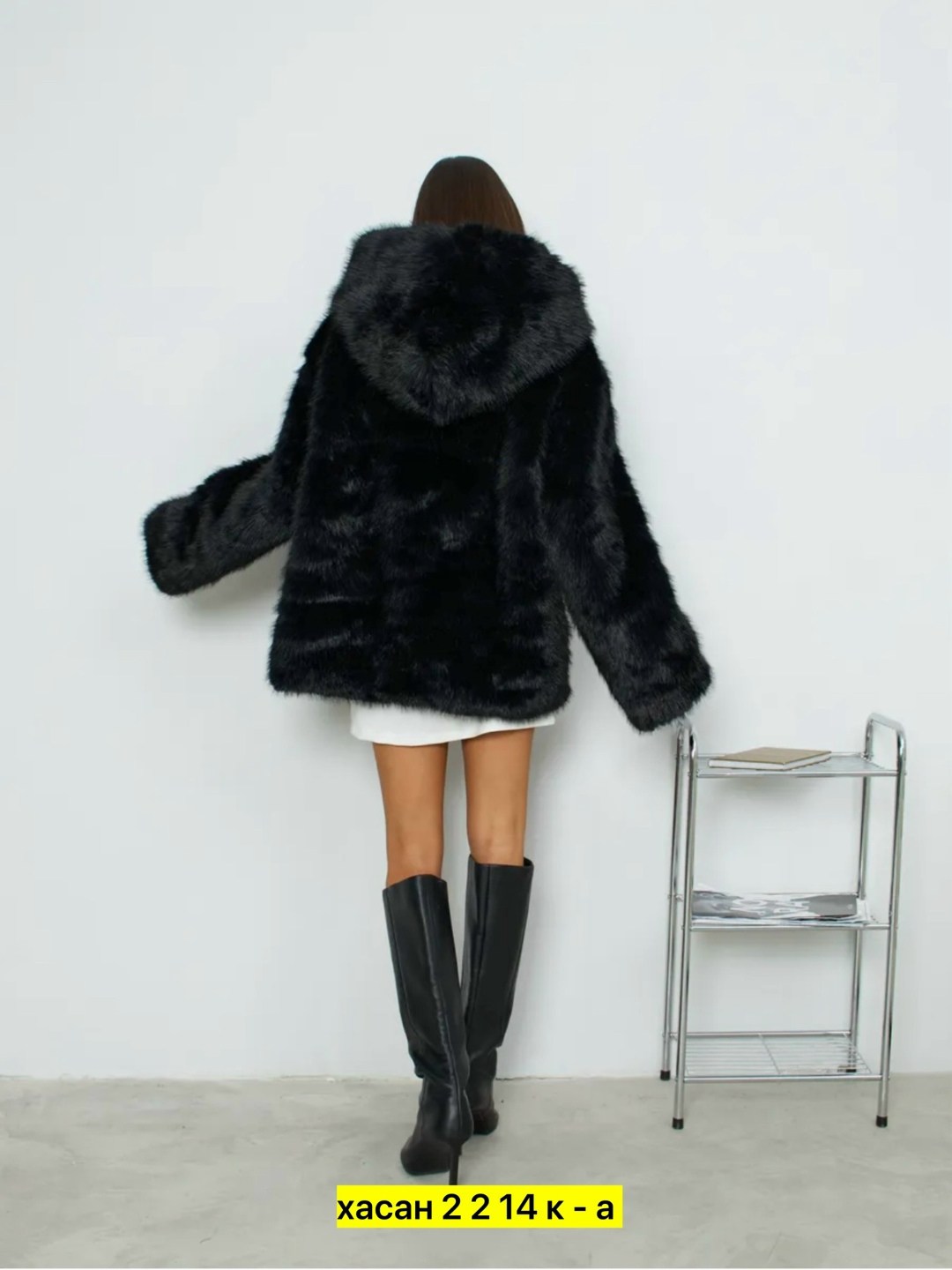 шуба искусственная экошуба короткая зимняя adilli,шуба из экомеха с капюшоном 46-52 цвет черный,шуба искусственная экошуба короткая зимняя adilli 539782499,шуба из экомеха с капюшоном 46-52 размер 48