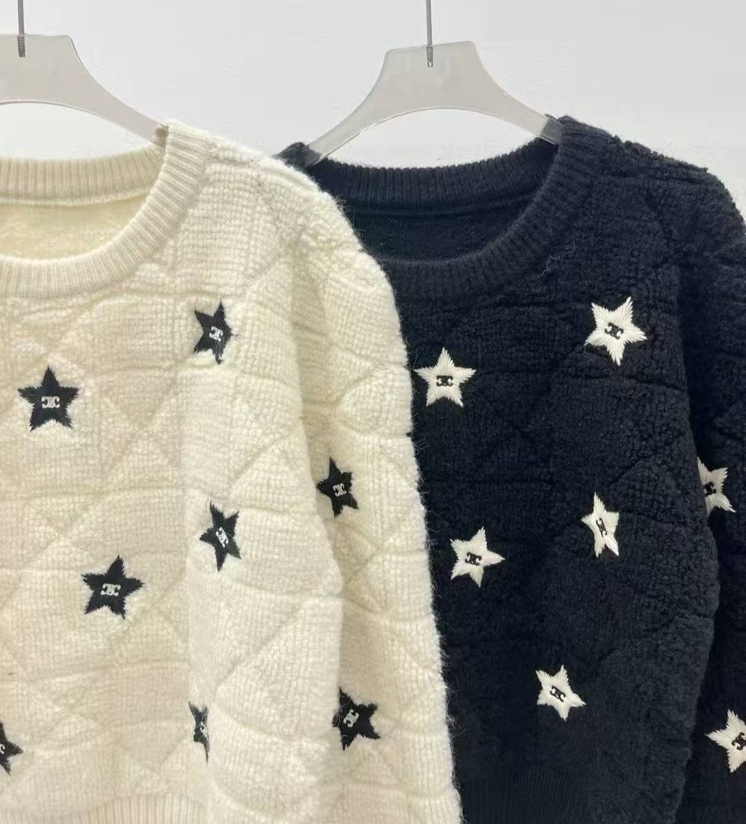 джемпер со звездами,свитер со звездами,кашемировый свитер со звездами,свитер с вышивкой,женские свитера