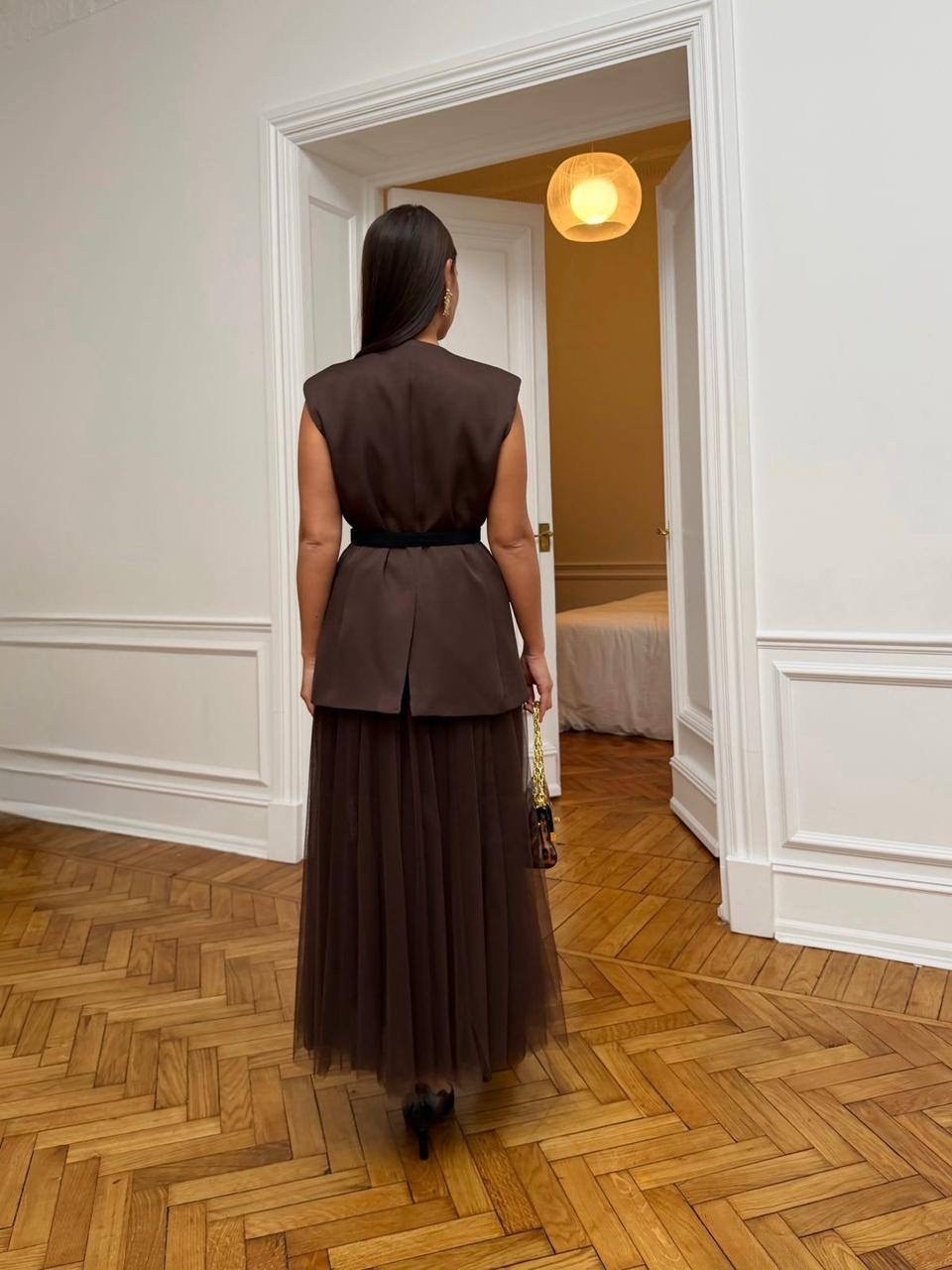 длинное платье,платье стильное,элегантное длинное платье,коричневое платье,стильные наряды