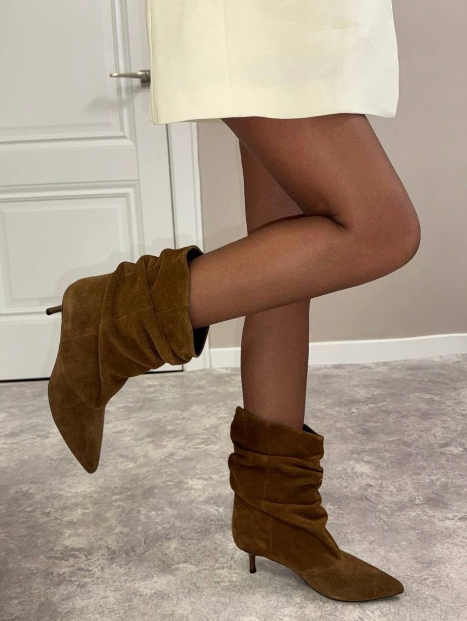 ,замшевые ботильоны,женские ботильоны,женская ,ботильоны