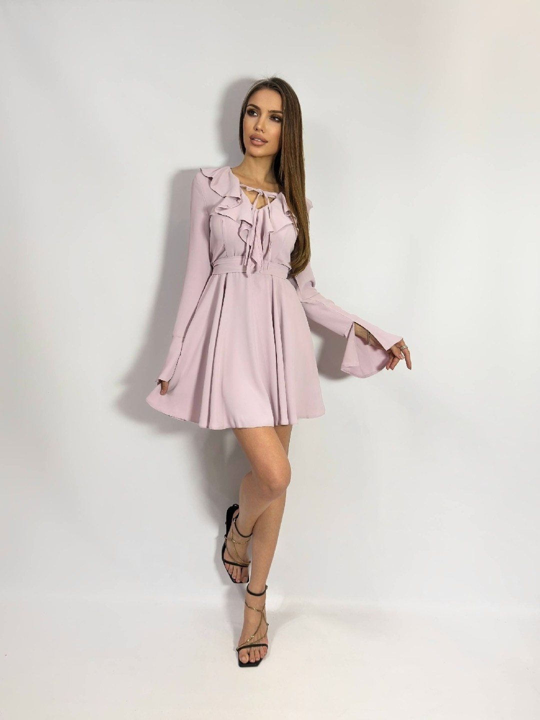 женское платье,платье,платье голубое,стильное платье,платье с поясом