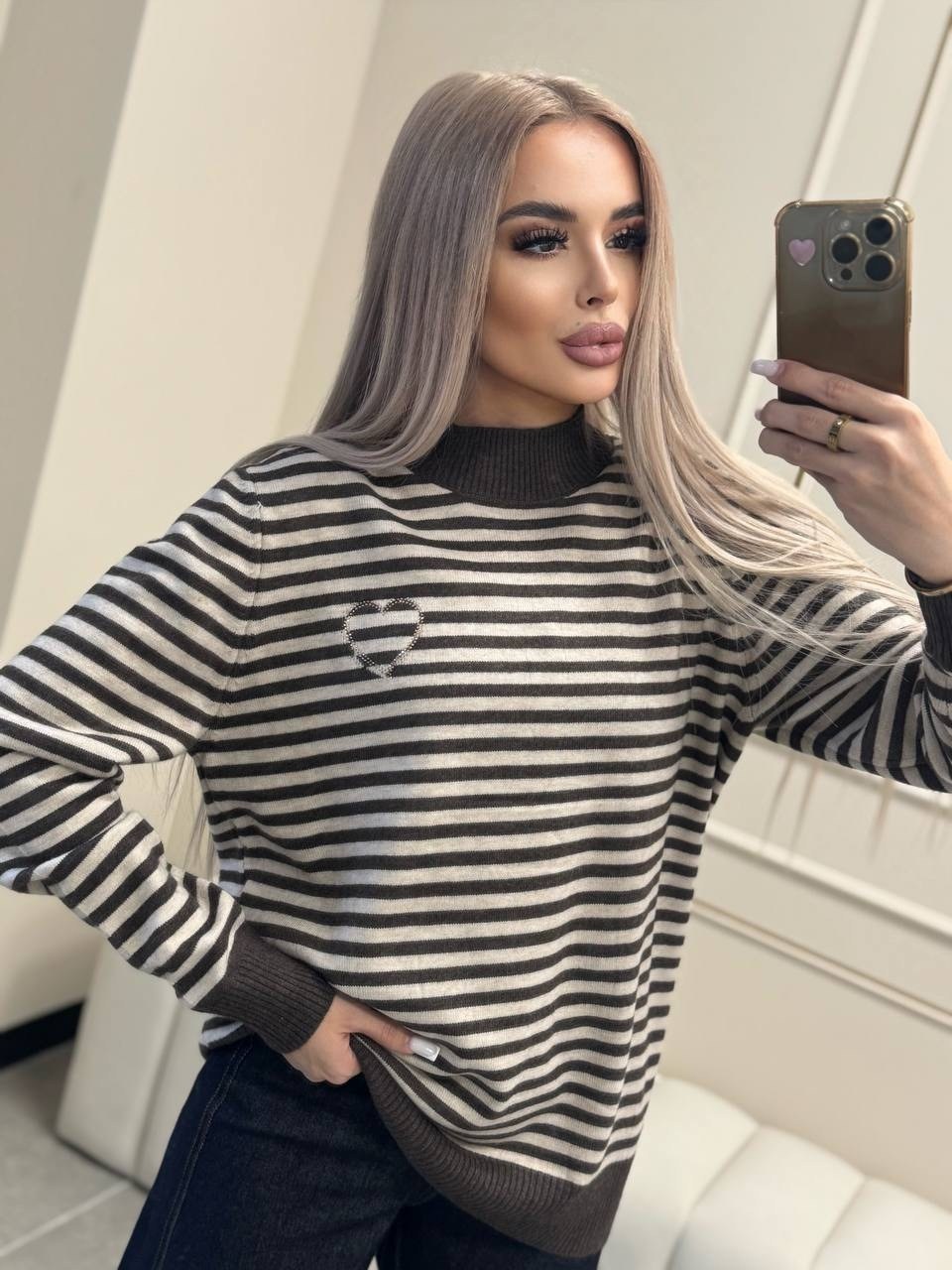 кофта женская,свитер женский кофта,свитер женский,стильный джемпер,кофта оверсайз в полоску