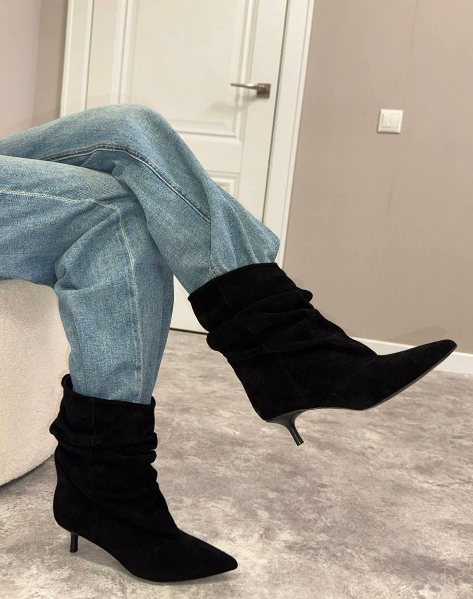 ,замшевые ботильоны,женские ботильоны,женская ,ботильоны