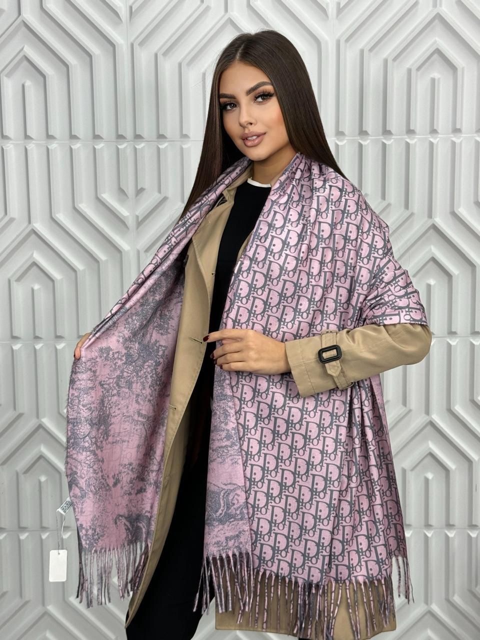 палантин шарф женский кашемировый тёплый,палантин теплый,палантин теплый двухсторонний,палантин женские,палантин диор