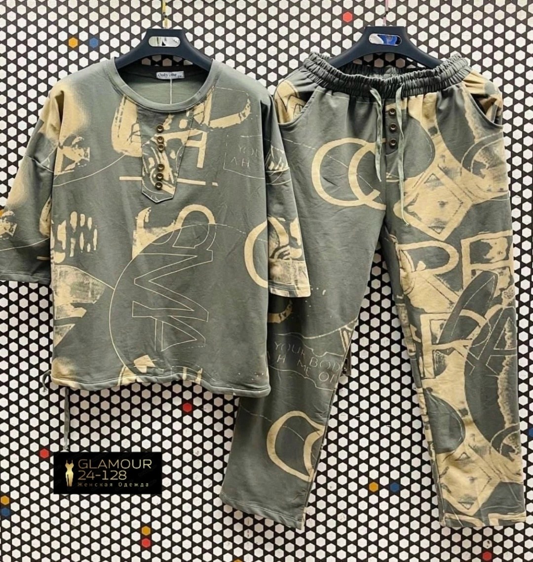 костюм двойка трикотаж,костюм женский,костюм с принтом, мужская одежда