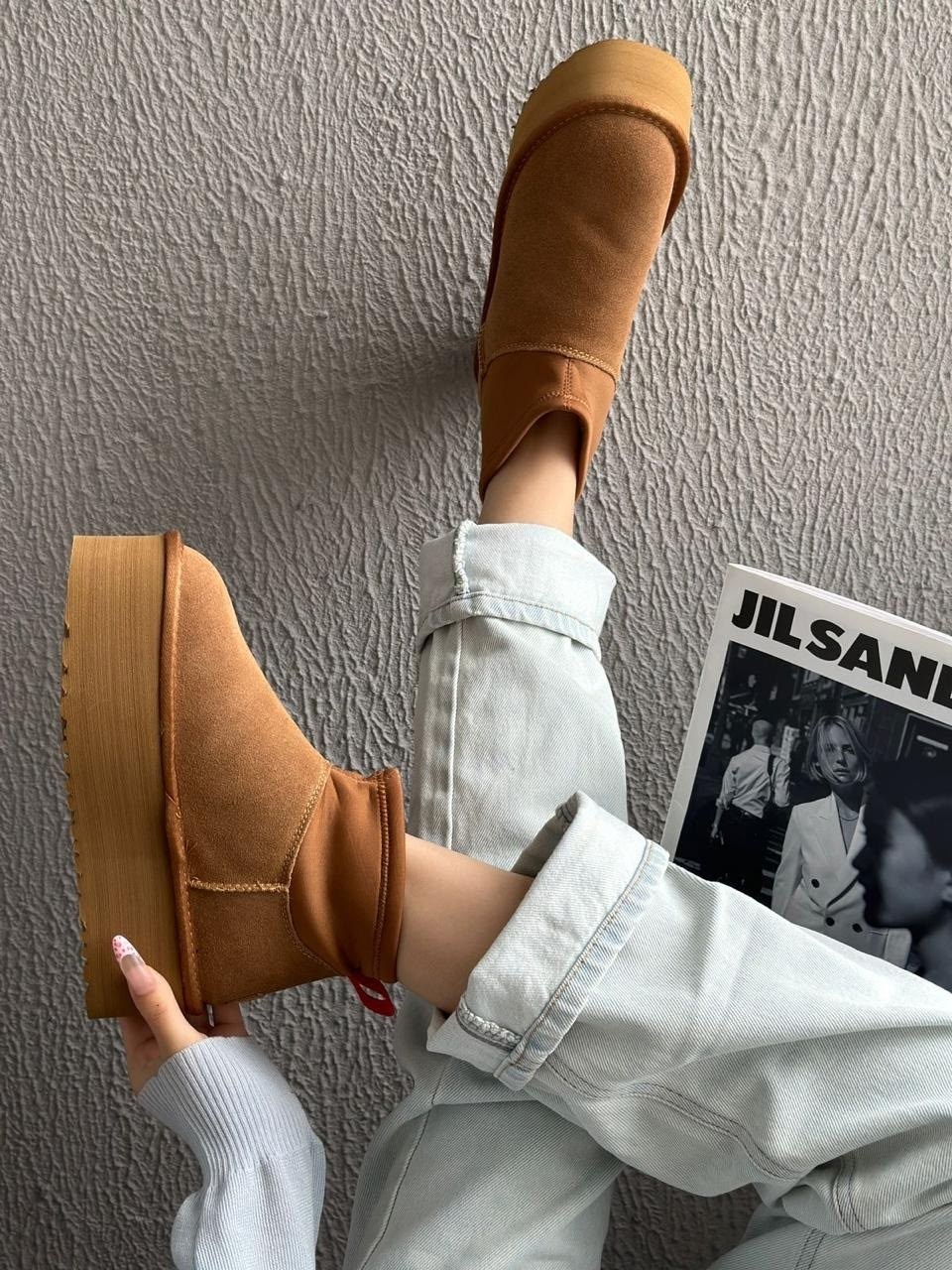 ,угги женские,угги,ugg classic ultra mini platform chestnut,модные угги