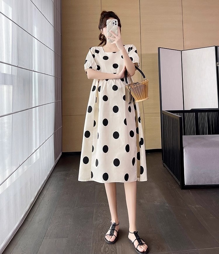 летнее платье для беременных,платье для беременной,женское платье в горошек,длинное платье в горошек,летнее женское платье