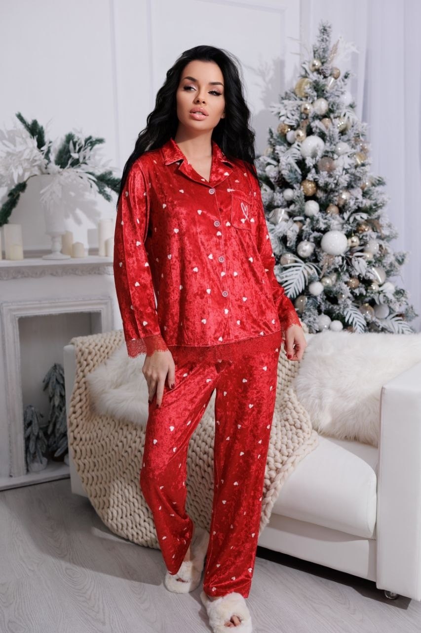 костюм для дома пижама,новогодняя пижама атласная со штанами пижамка,пижама новогодняя женская,новогодние пижамы,пижамные костюмы