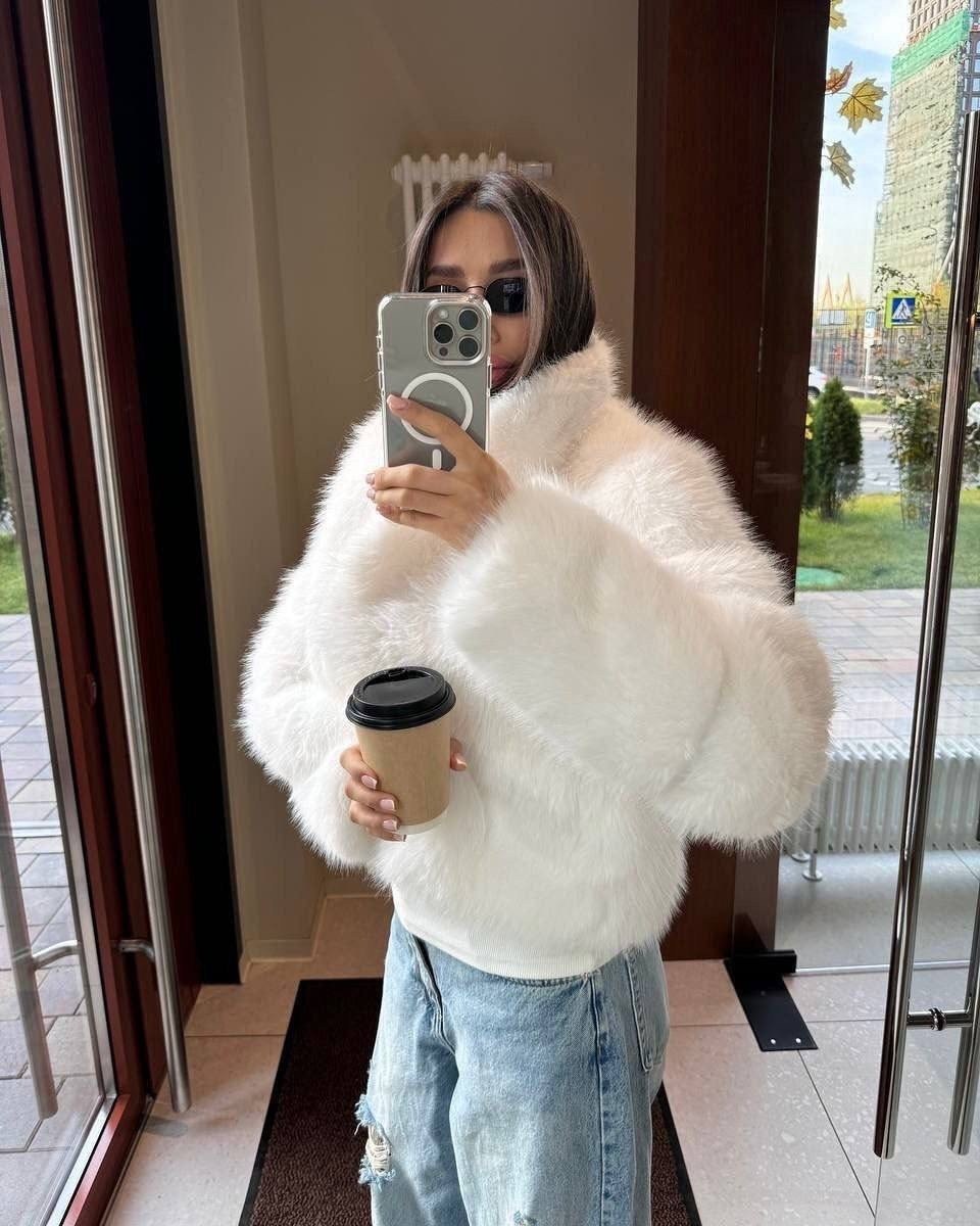 шубка,шубка короткая,белая шуба,искусственная шуба,шуба короткая