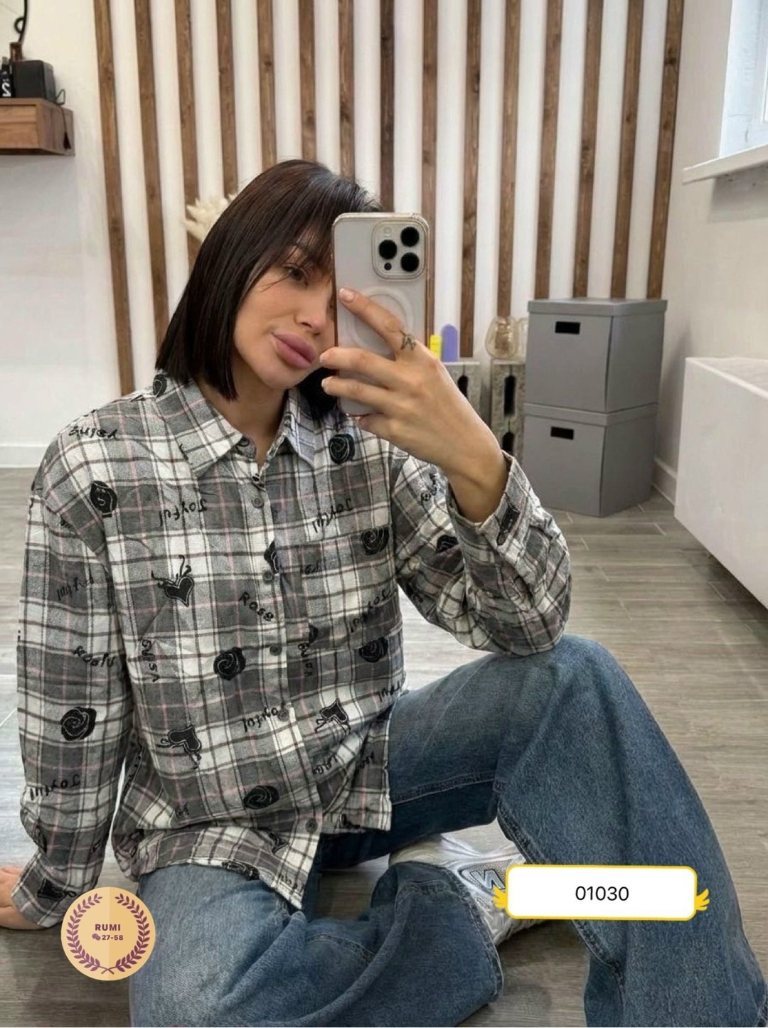 женские блузки и рубашки,женская рубашка в клетку,женская блузка,рубашка теплая оверсайз в клетку betrendy wear,рубашка женская