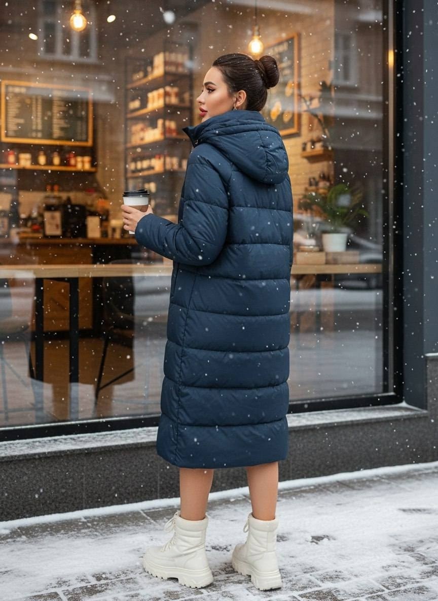 куртка зимняя женская,женский пуховик,monomir пуховик женский,куртка зима,пуховик зимний длинный пальто с капюшоном alyaska