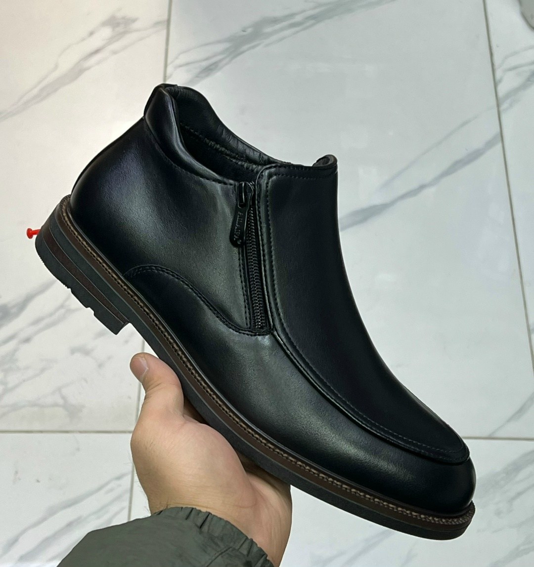 мужские ботинки,,мужские зимние ботинки,ботинки зимние замшевые мужские на натуральном меху,мужские замшевые ботинки