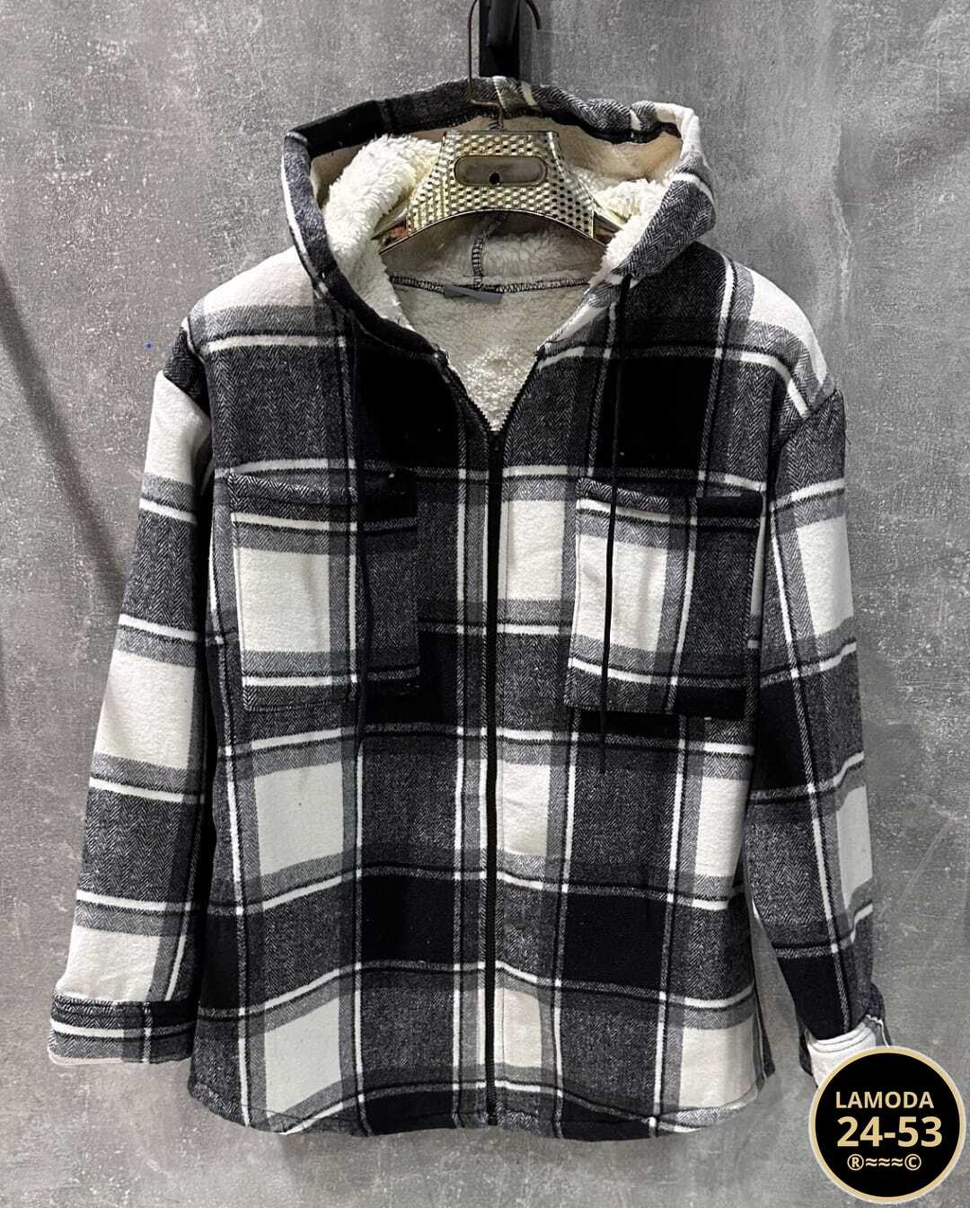 теплая рубашка,рубашка с капюшоном,рубашка теплая в клетку оверсайз,утепленная рубашка,рубашка клетку с капюшоном