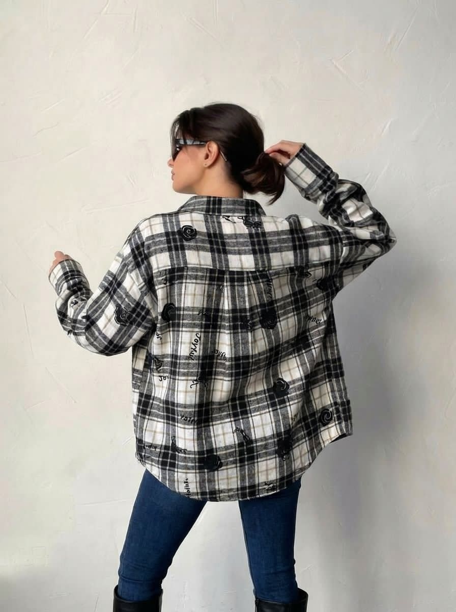 рубашка в клетку женская,пальто в клетку,рубашка в клетку,рубашка женская в клетку теплая оверсайз,куртка рубашечного кроя в клетку