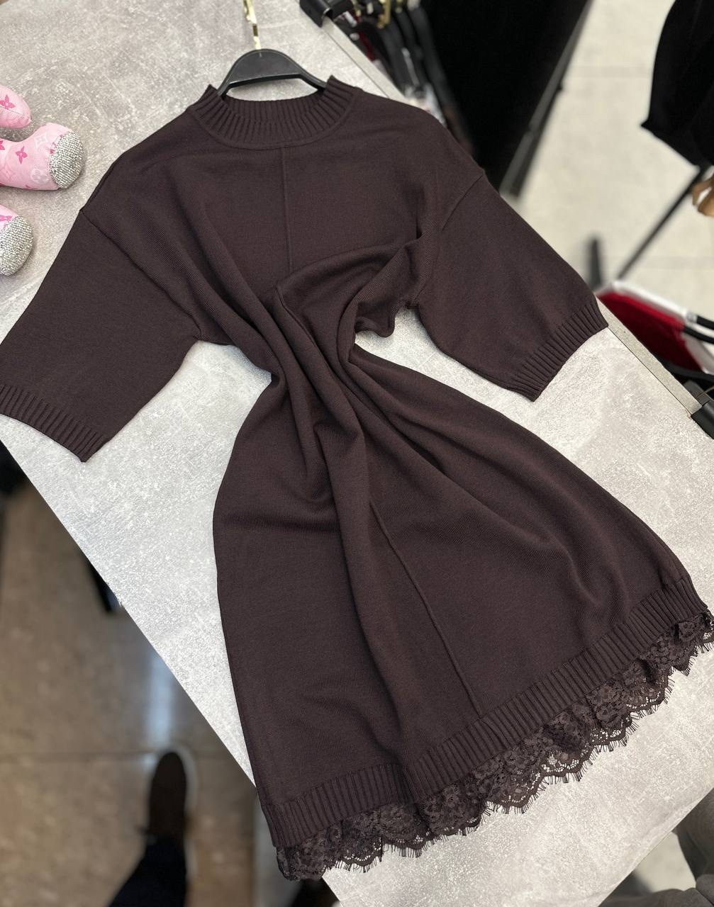 женское платье,трикотажное платье,женское платье вязаное,бордовое платье,платье туника