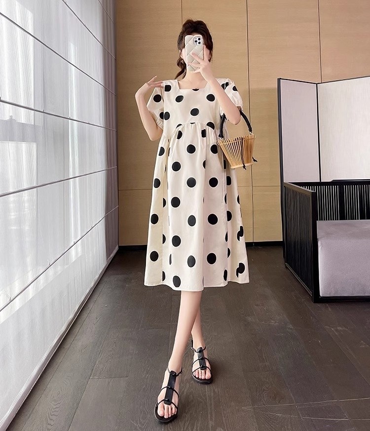 летнее платье для беременных,платье для беременной,женское платье в горошек,длинное платье в горошек,летнее женское платье