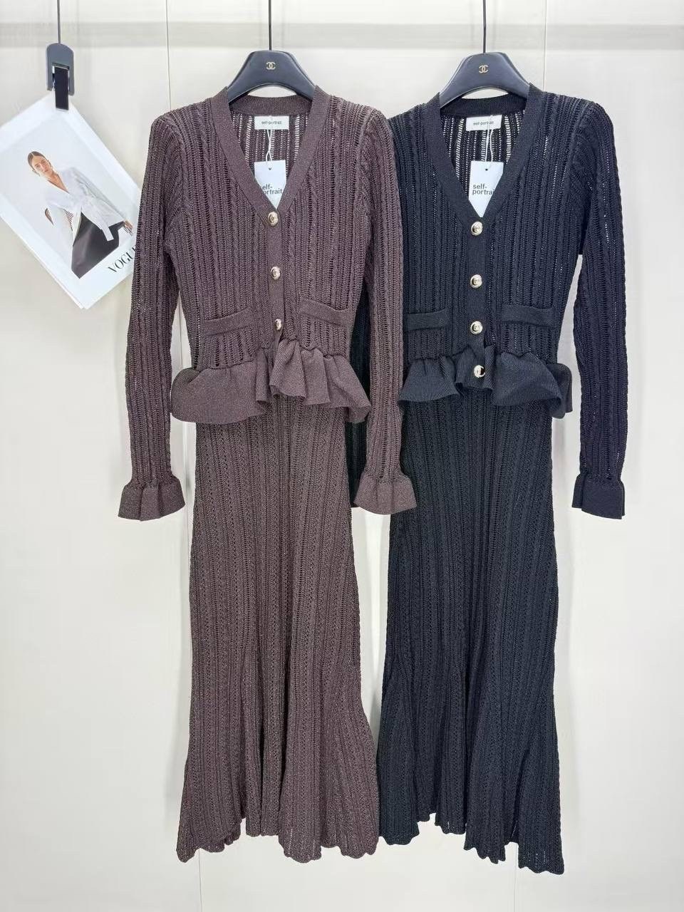 вязаные платья,платье в стиле,костюм с юбкой,женское вязаное платье с v-образным вырезом и длинными рукавами,трикотажное платье