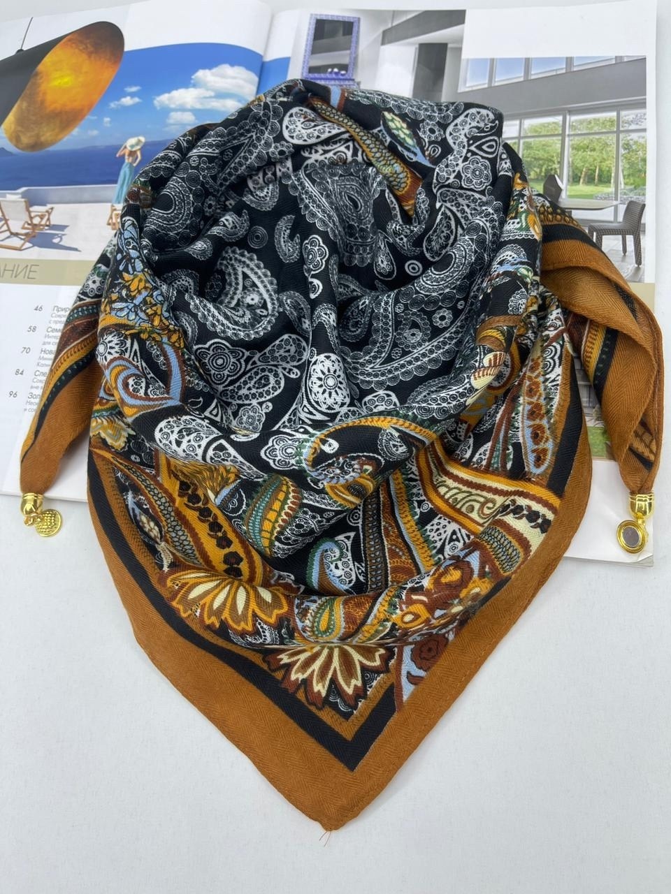 платки шарф,тонкиe платки,платок шейный fendi,брендовый платок,платки женские