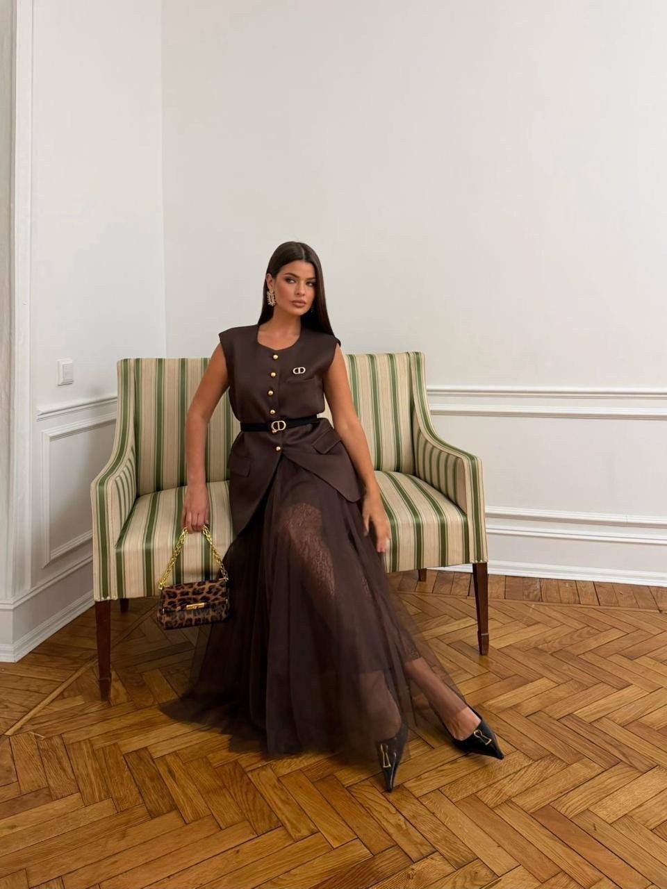 длинное платье,платье стильное,элегантное длинное платье,коричневое платье,стильные наряды