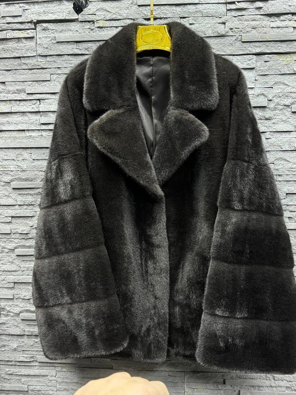 шуба из кролика,норковая шуба,шуба кролик рекс,шуба из экомеха под норку графит,шуба из бобрика