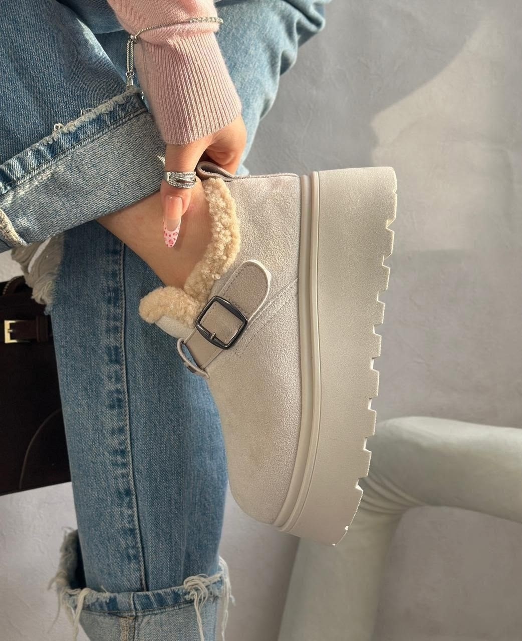 ,угги замш,угги belaroza,угги зимние полусапожки с мехом, женская зимняя