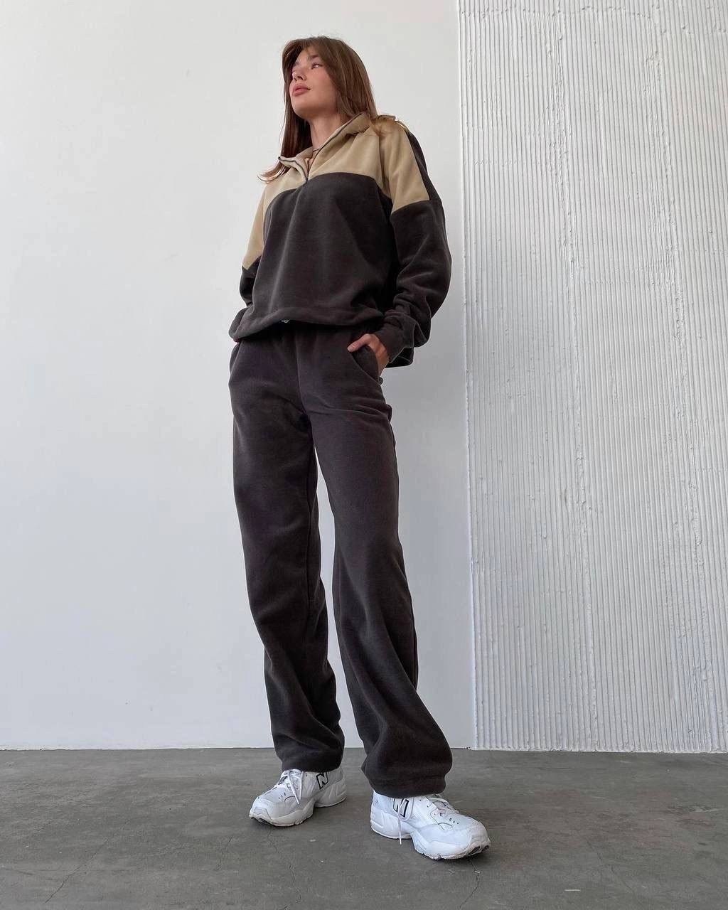 женский костюм на флисе,теплый флисовый костюм,флисовая кофта,женская кофта,оверсайз толстовка