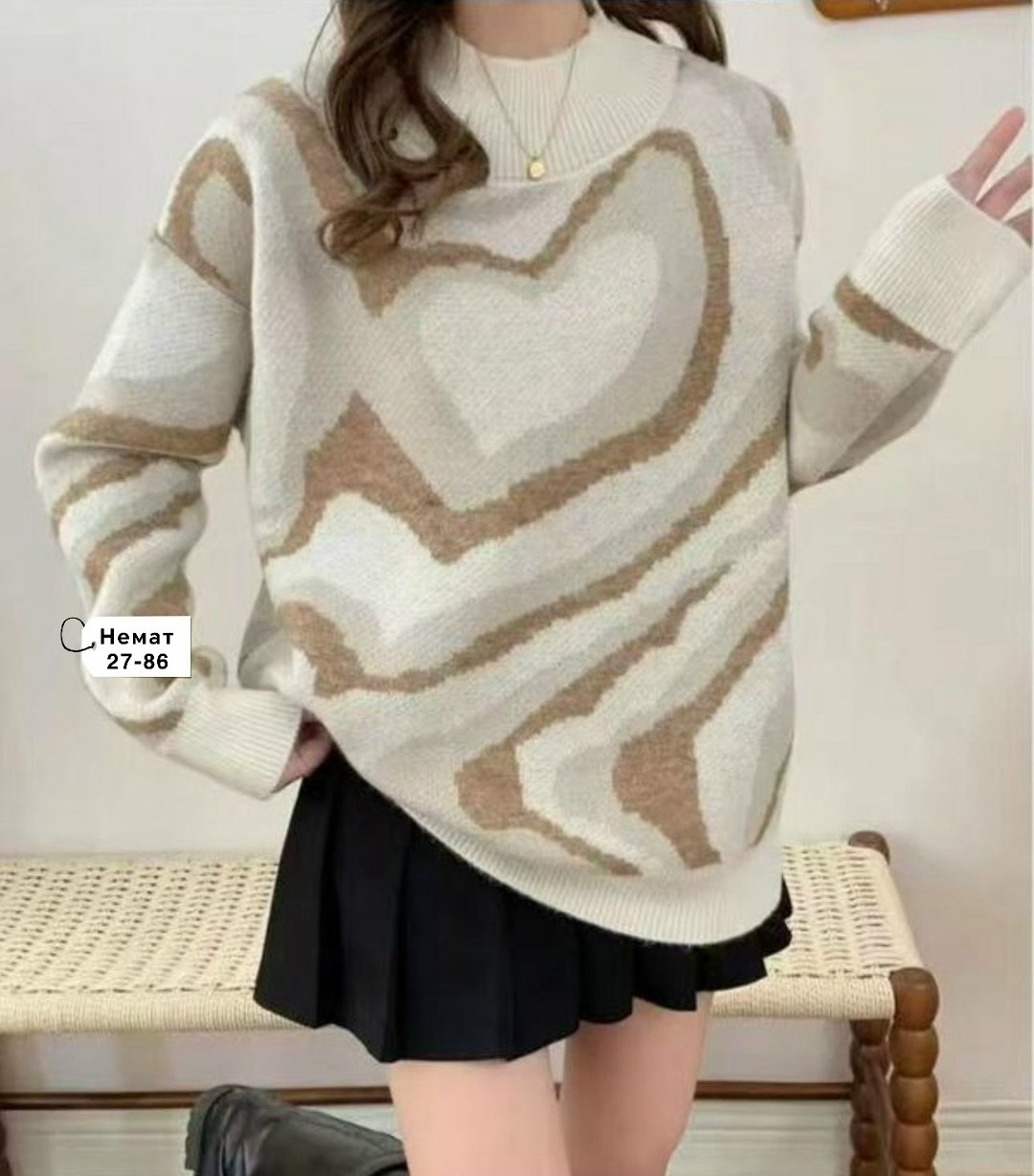 свитер,свитера женские,трикотажный свитер,свитер с принтом,вязаные свитера