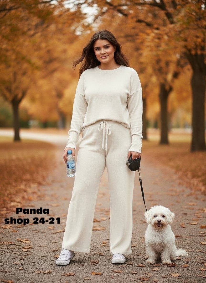 костюм с брюками трикотажный вязаный corline 260453474,трикотажный костюм,трикотажный костюм с брюками,костюм трикотажный женский,костюм с брюками