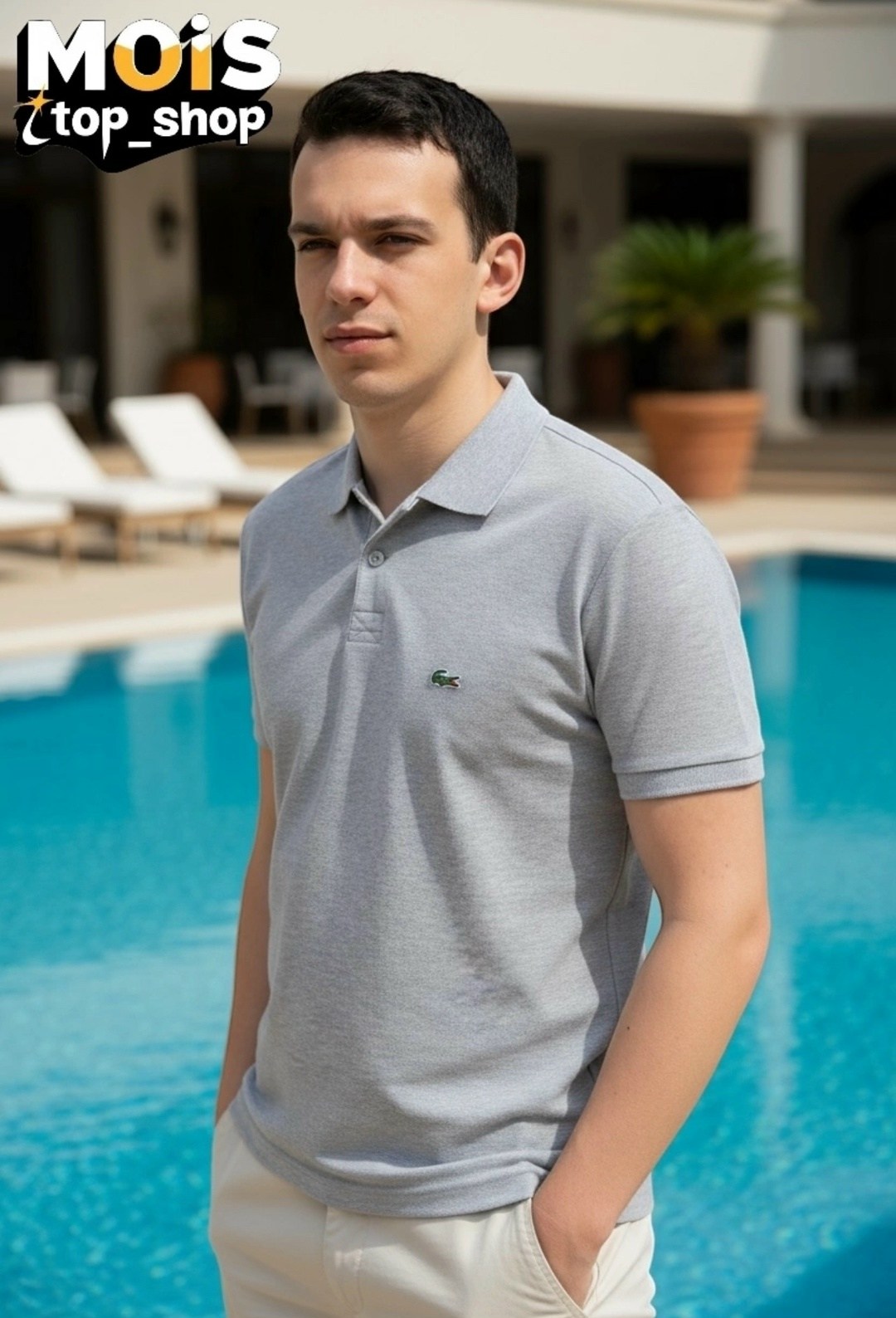 поло lacoste,поло серое мужское лакоста,lacoste polo,лакоста поло,поло лакосте po#7166065-50g