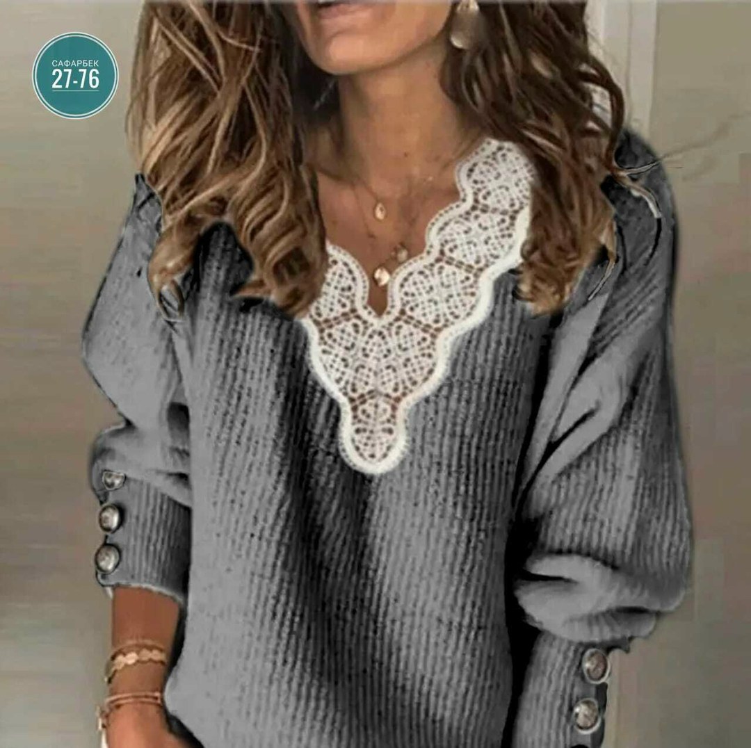свитер с кружевом,свитера на пуговицах,женская кофта,женская кофточка,модные свитера