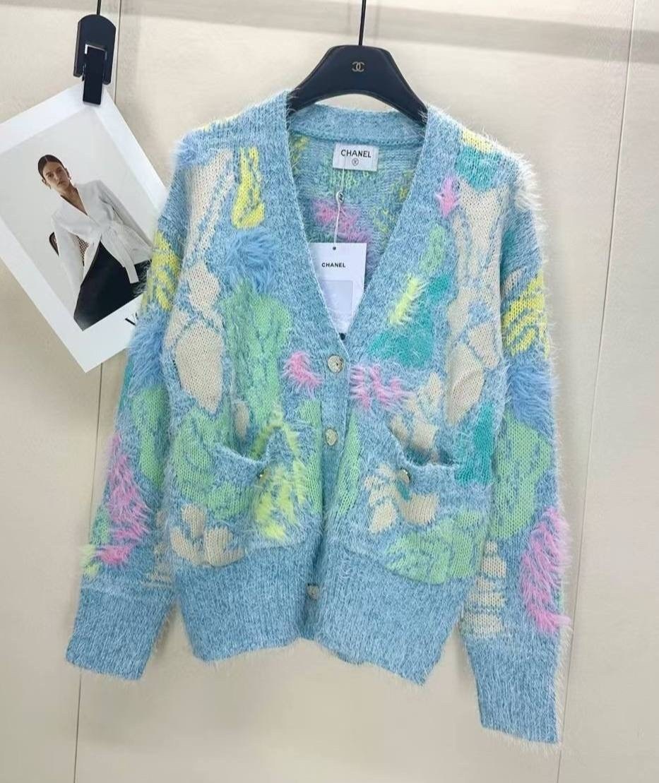 вязаные кардиганы,кардиган chanel,кардиган,кофта кардиган,кардиган на пуговицах оверсайз с принтом dreamregin