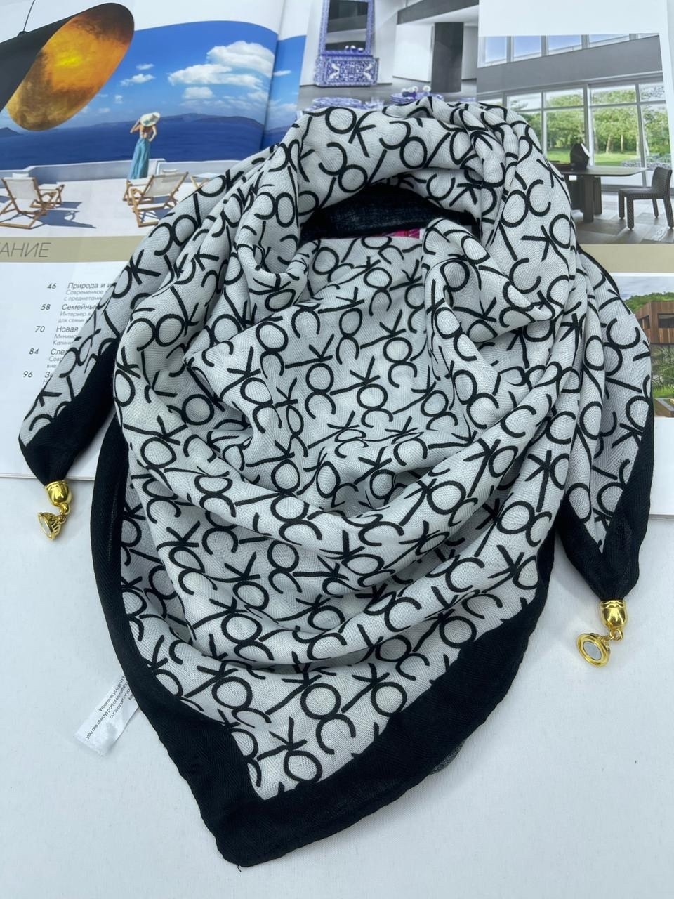 платки шарф,тонкиe платки,платок шейный fendi,брендовый платок,платки женские