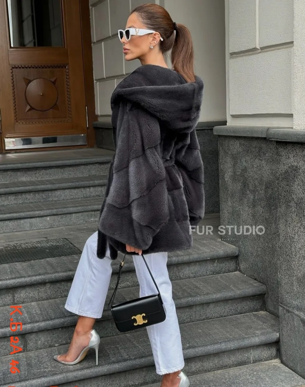 норковая шуба летучая мышь графит с капюшоном,норковая шуба летучая мышь,норковая графитовая шуба с капюшоном укороченная,шуба из скандинавской норки летучая мышь,шуба из норки цвета графит с капюшоно