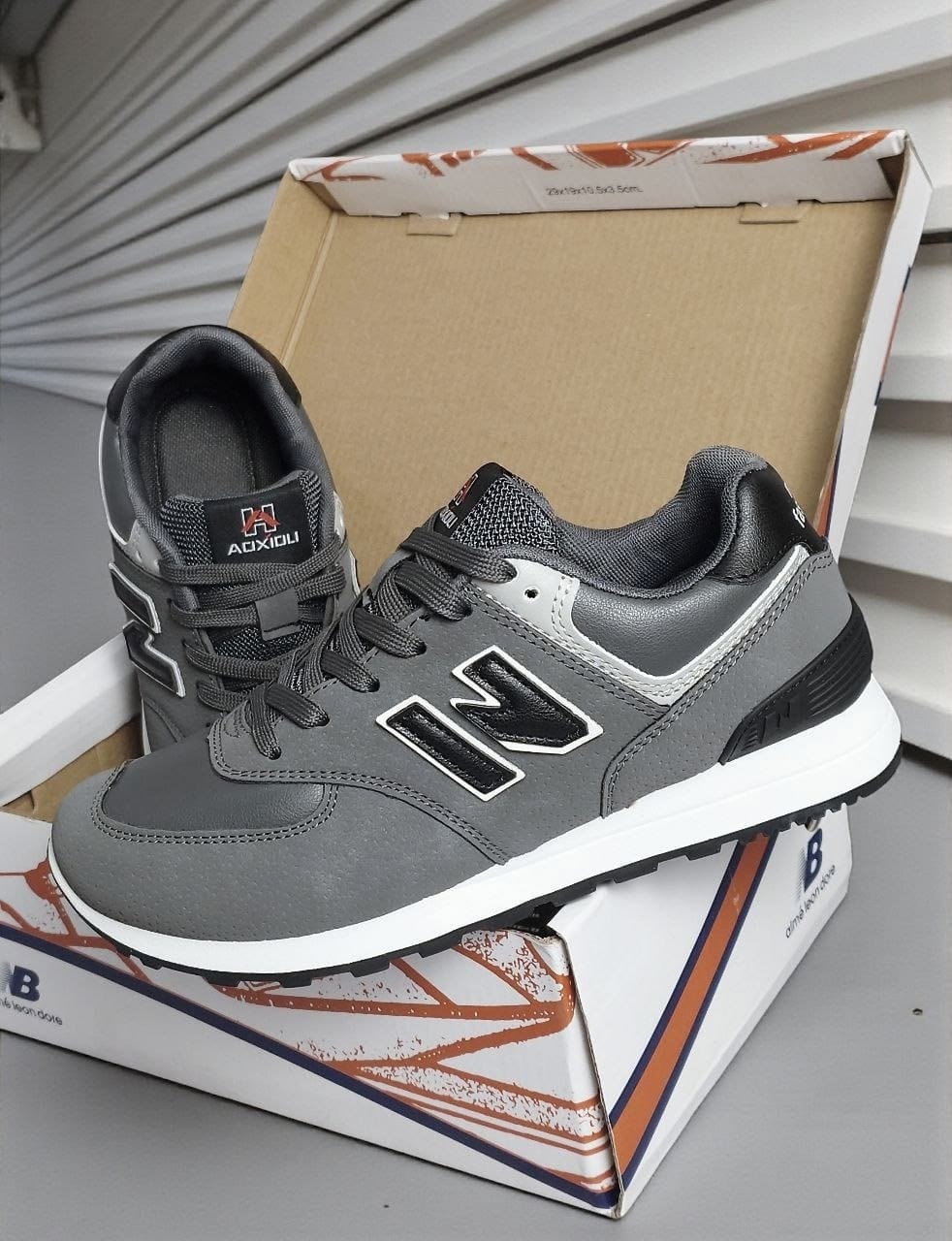 new balance 574 grey,кроссовки new balance 574,кроссовки new balance,нью бэланс 574 кожа серые,кроссовки мужские new balance